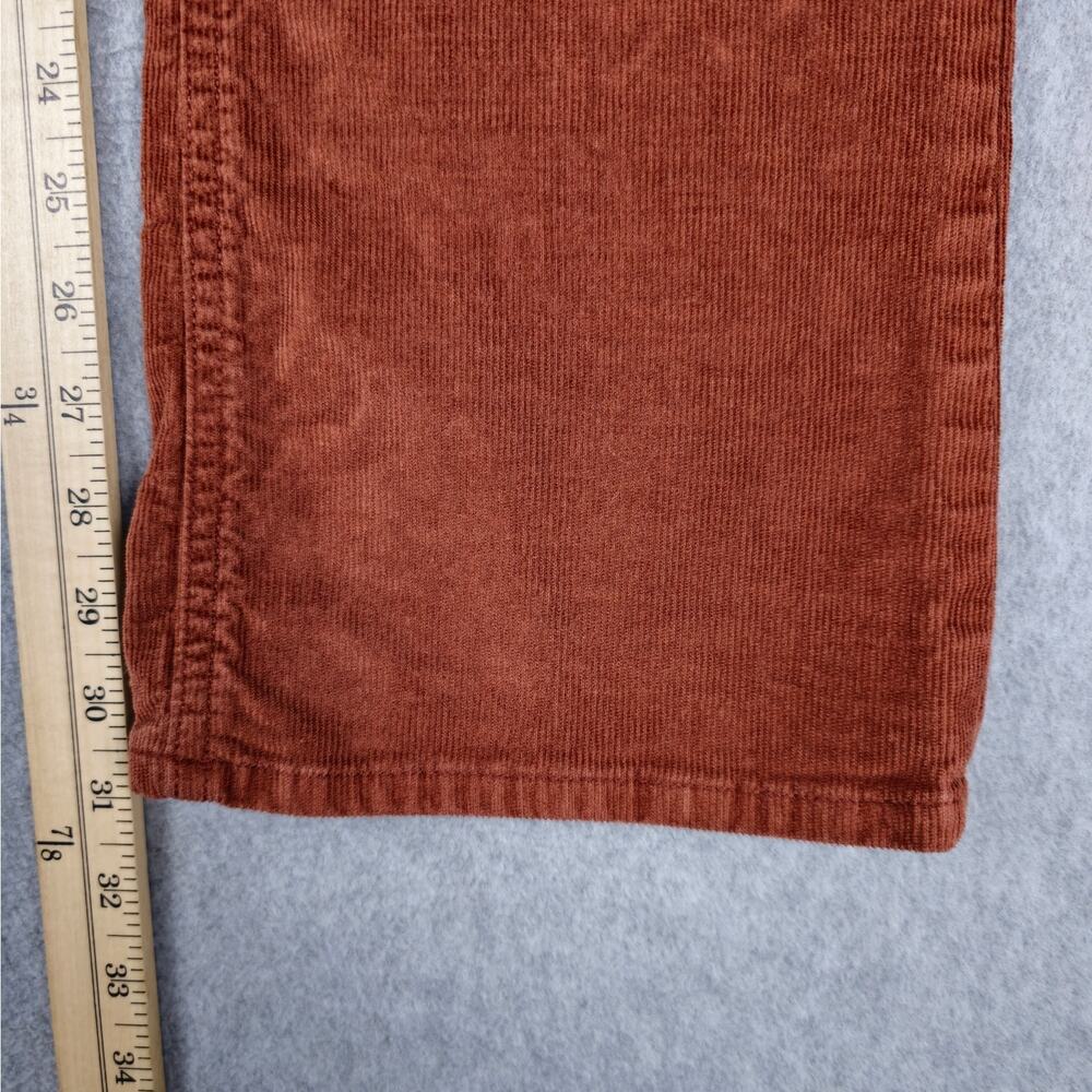 Old Navy Womens 14 High-Rise Kicker Boot-Cut Corduroy Pants Rust Color - Picture 14 of 16